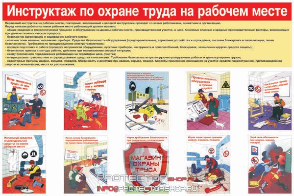 Плакаты по охране труда и технике безопасности купить в Ижевске